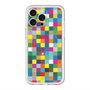 スリムプロテクションプレミアムケース with MagSafe［ CASEPLAY Rainbow Check ］
