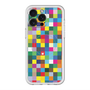 スリムプロテクションプレミアムケース with MagSafe［ CASEPLAY Rainbow Check ］