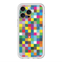 スリムプロテクションプレミアムケース with MagSafe［ CASEPLAY Rainbow Check ］