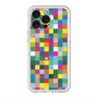 スリムプロテクションプレミアムケース with MagSafe［ CASEPLAY Rainbow Check ］