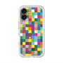 スリムプロテクションプレミアムケース with MagSafe［ CASEPLAY Rainbow Check ］