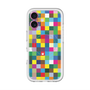 スリムプロテクションプレミアムケース with MagSafe［ CASEPLAY Rainbow Check ］