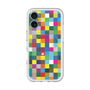 スリムプロテクションプレミアムケース with MagSafe［ CASEPLAY Rainbow Check ］