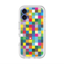 スリムプロテクションプレミアムケース with MagSafe［ CASEPLAY Rainbow Check ］