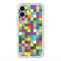 スリムプロテクションプレミアムケース with MagSafe［ CASEPLAY Rainbow Check ］