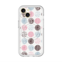 スリムプロテクションプレミアムケース with MagSafe［ Nordic Circle - Pink ］