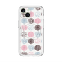 スリムプロテクションプレミアムケース with MagSafe［ Nordic Circle - Pink ］