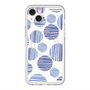 スリムプロテクションプレミアムケース with MagSafe［ Nordic Dot - Blue ］