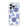 スリムプロテクションプレミアムケース with MagSafe［ Nordic Dot - Blue ］