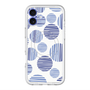 スリムプロテクションプレミアムケース with MagSafe［ Nordic Dot - Blue ］