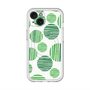 スリムプロテクションプレミアムケース with MagSafe［ Nordic Dot - Green ］