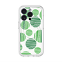 スリムプロテクションプレミアムケース with MagSafe［ Nordic Dot - Green ］