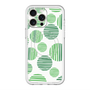 スリムプロテクションプレミアムケース with MagSafe［ Nordic Dot - Green ］