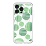 スリムプロテクションプレミアムケース with MagSafe［ Nordic Dot - Green ］