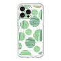 スリムプロテクションプレミアムケース with MagSafe［ Nordic Dot - Green ］
