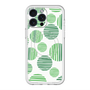 スリムプロテクションプレミアムケース with MagSafe［ Nordic Dot - Green ］
