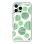 スリムプロテクションプレミアムケース with MagSafe［ Nordic Dot - Green ］
