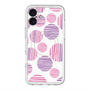 スリムプロテクションプレミアムケース with MagSafe［ Nordic Dot - Pink ］