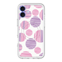 スリムプロテクションプレミアムケース with MagSafe［ Nordic Dot - Pink ］