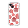 スリムプロテクションプレミアムケース with MagSafe［ Nordic Dot - Red ］