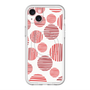 スリムプロテクションプレミアムケース with MagSafe［ Nordic Dot - Red ］