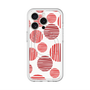 スリムプロテクションプレミアムケース with MagSafe［ Nordic Dot - Red ］