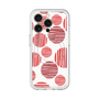 スリムプロテクションプレミアムケース with MagSafe［ Nordic Dot - Red ］