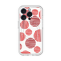 スリムプロテクションプレミアムケース with MagSafe［ Nordic Dot - Red ］