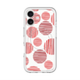 スリムプロテクションプレミアムケース with MagSafe［ Nordic Dot - Red ］