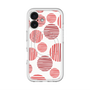 スリムプロテクションプレミアムケース with MagSafe［ Nordic Dot - Red ］