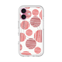 スリムプロテクションプレミアムケース with MagSafe［ Nordic Dot - Red ］