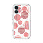 スリムプロテクションプレミアムケース with MagSafe［ Nordic Dot - Red ］