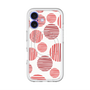 スリムプロテクションプレミアムケース with MagSafe［ Nordic Dot - Red ］