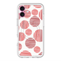 スリムプロテクションプレミアムケース with MagSafe［ Nordic Dot - Red ］