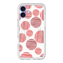 スリムプロテクションプレミアムケース with MagSafe［ Nordic Dot - Red ］