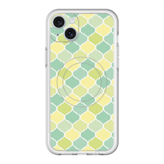 スリムプロテクションプレミアムケース with MagSafe［ Moroccan1 color - Green ］