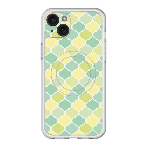 スリムプロテクションプレミアムケース with MagSafe［ Moroccan1 color - Green ］