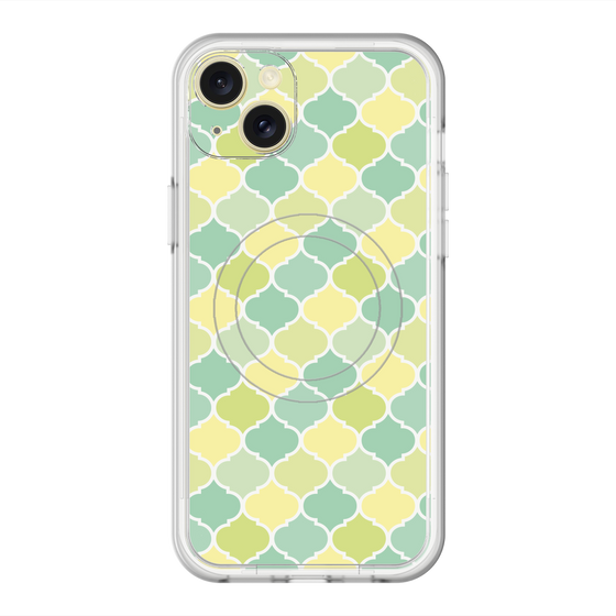 スリムプロテクションプレミアムケース with MagSafe［ Moroccan1 color - Green ］