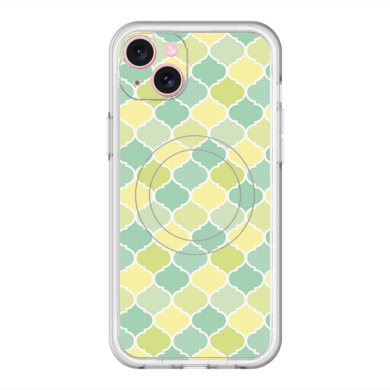 スリムプロテクションプレミアムケース with MagSafe［ Moroccan1 color - Green ］
