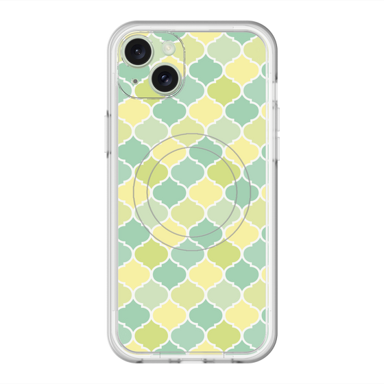 スリムプロテクションプレミアムケース with MagSafe［ Moroccan1 color - Green ］