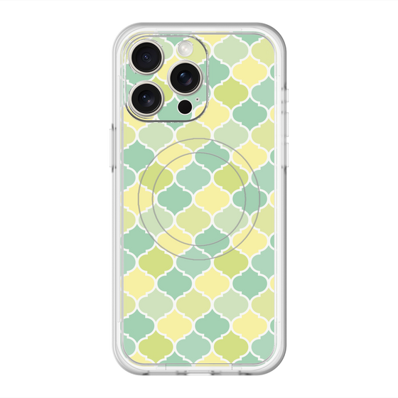 スリムプロテクションプレミアムケース with MagSafe［ Moroccan1 color - Green ］