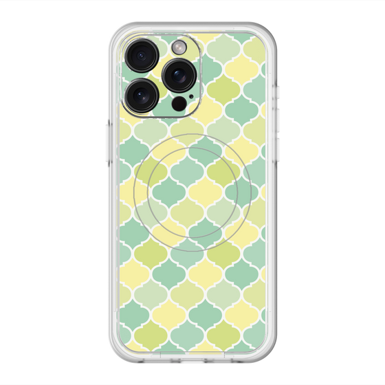 スリムプロテクションプレミアムケース with MagSafe［ Moroccan1 color - Green ］