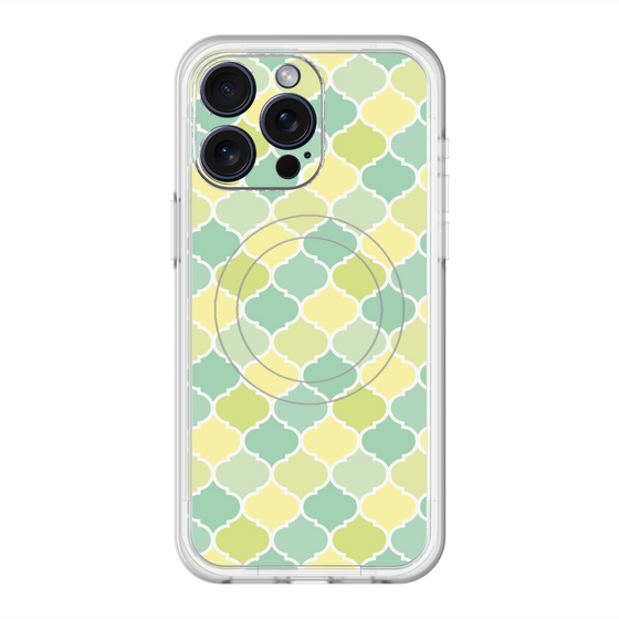 スリムプロテクションプレミアムケース with MagSafe［ Moroccan1 color - Green ］