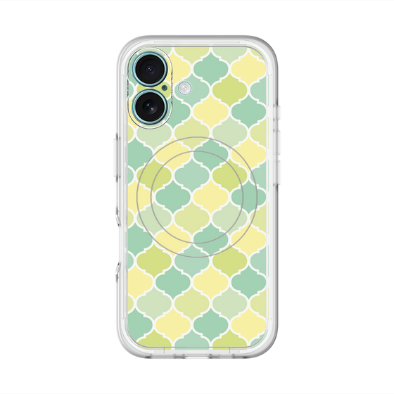 スリムプロテクションプレミアムケース with MagSafe［ Moroccan1 color - Green ］