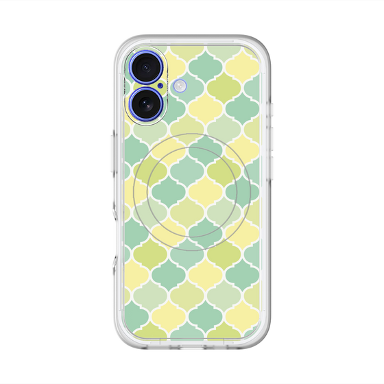 スリムプロテクションプレミアムケース with MagSafe［ Moroccan1 color - Green ］