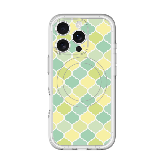 スリムプロテクションプレミアムケース with MagSafe［ Moroccan1 color - Green ］