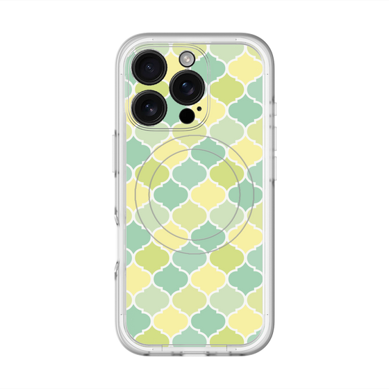 スリムプロテクションプレミアムケース with MagSafe［ Moroccan1 color - Green ］