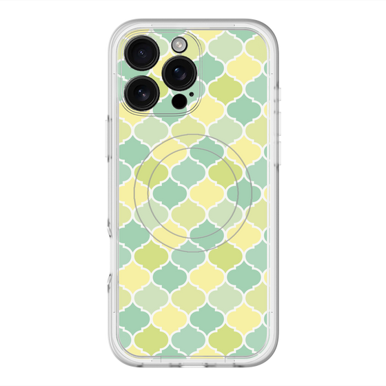 スリムプロテクションプレミアムケース with MagSafe［ Moroccan1 color - Green ］