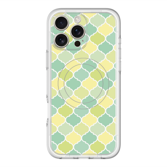 スリムプロテクションプレミアムケース with MagSafe［ Moroccan1 color - Green ］