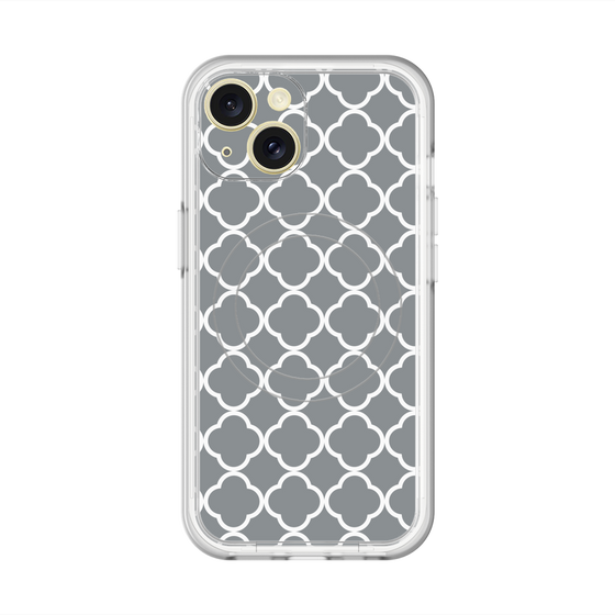 スリムプロテクションプレミアムケース with MagSafe［ Moroccan2 - Gray ］